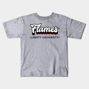 Flames - Liberty University Kids T-Shirt